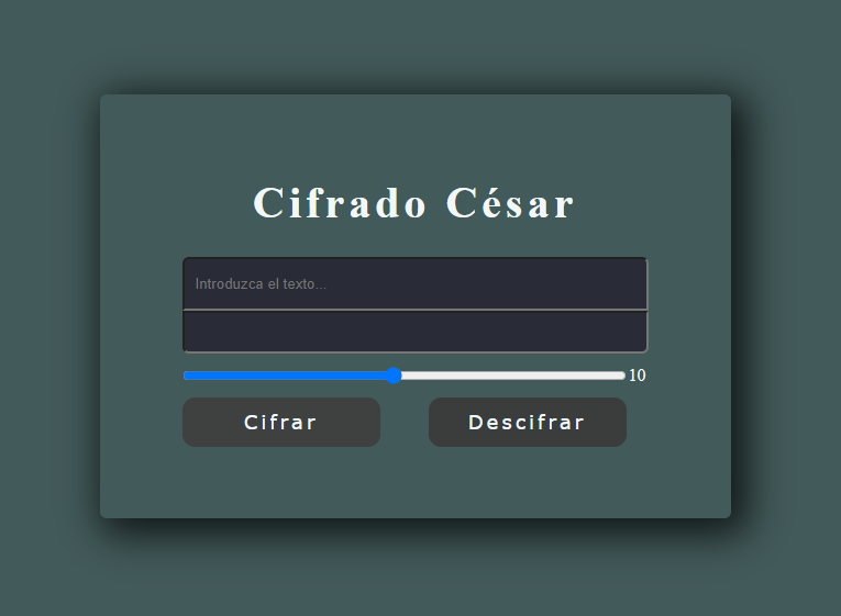 cifrador césar