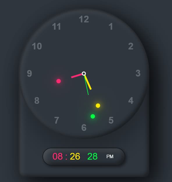 imagen de proyecto reloj digital y análogico