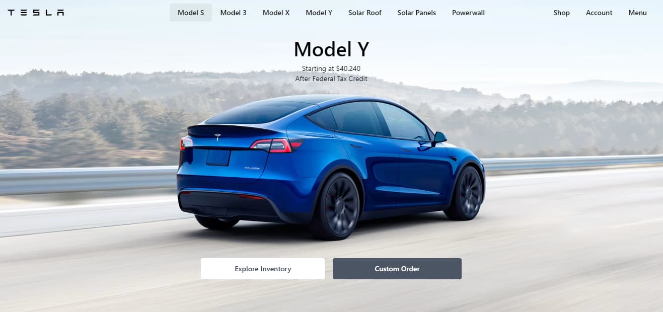landing de Tesla